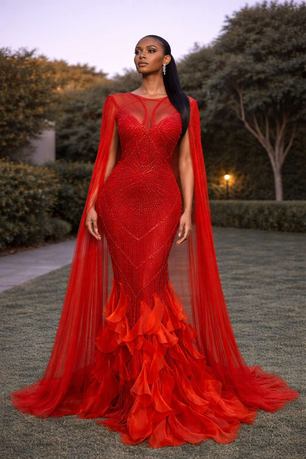Inferno Goddess Couture Gown