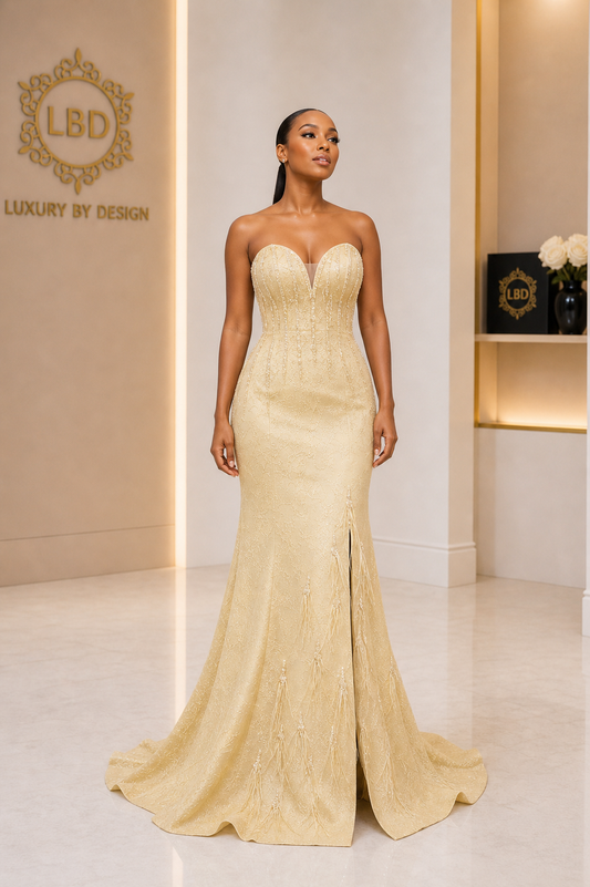 Golden Sunrise Couture Gown